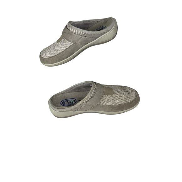 OrthoFeet Womens Louise Mule Size 6 B Gray Slipper Flat Pain Relieving Shoe - Picture 5 of 7